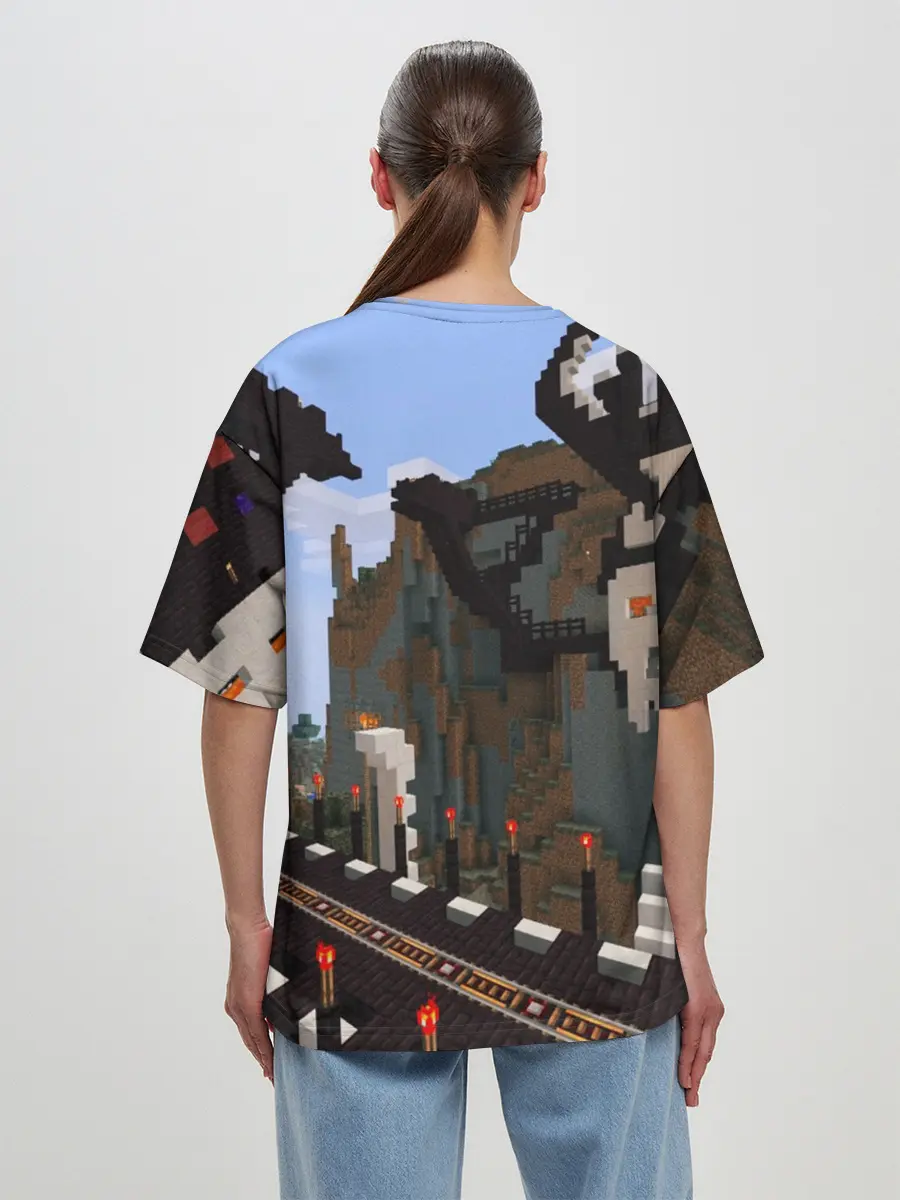 Женская футболка оверсайз / Minecraft