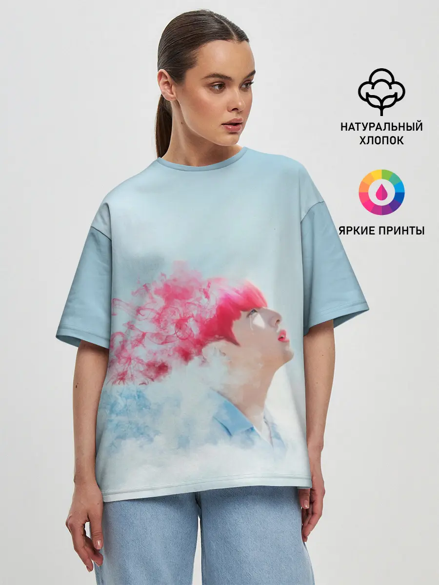 Женская футболка оверсайз / BTS. Jungkook