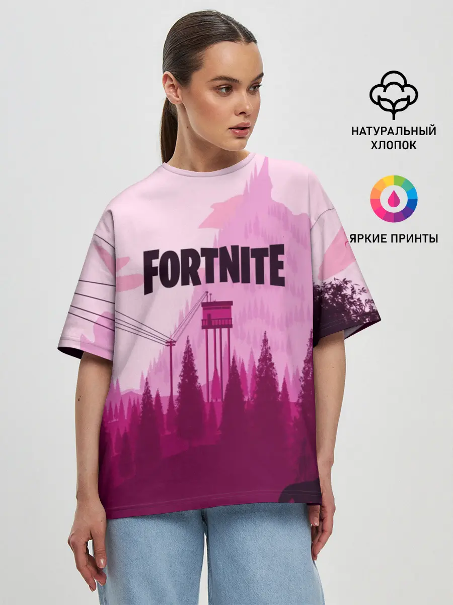 Женская футболка оверсайз / FORTNITE