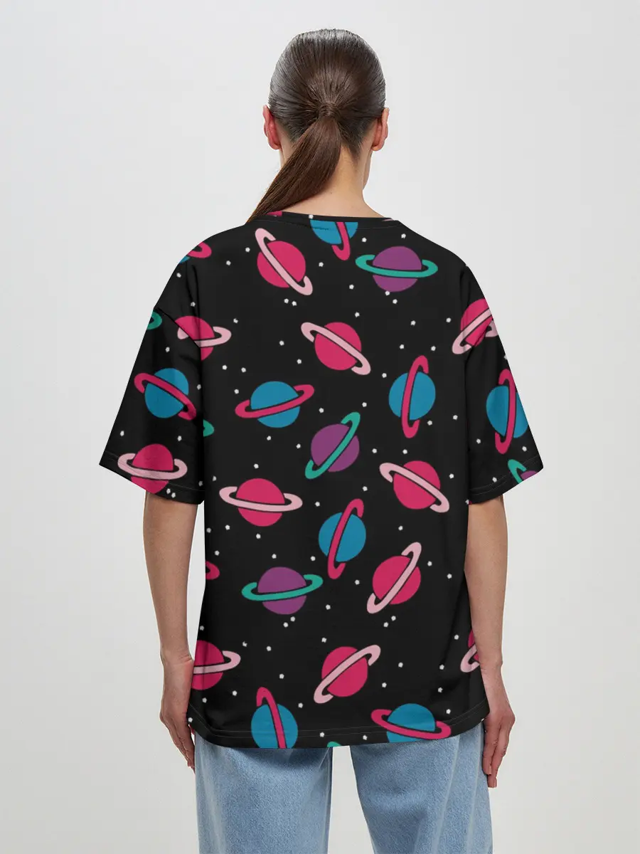 Женская футболка оверсайз / Просто Космос