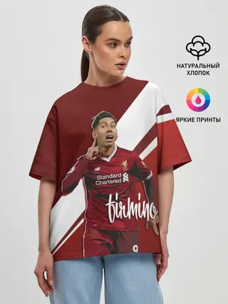 Женская футболка оверсайз / Roberto Firmino