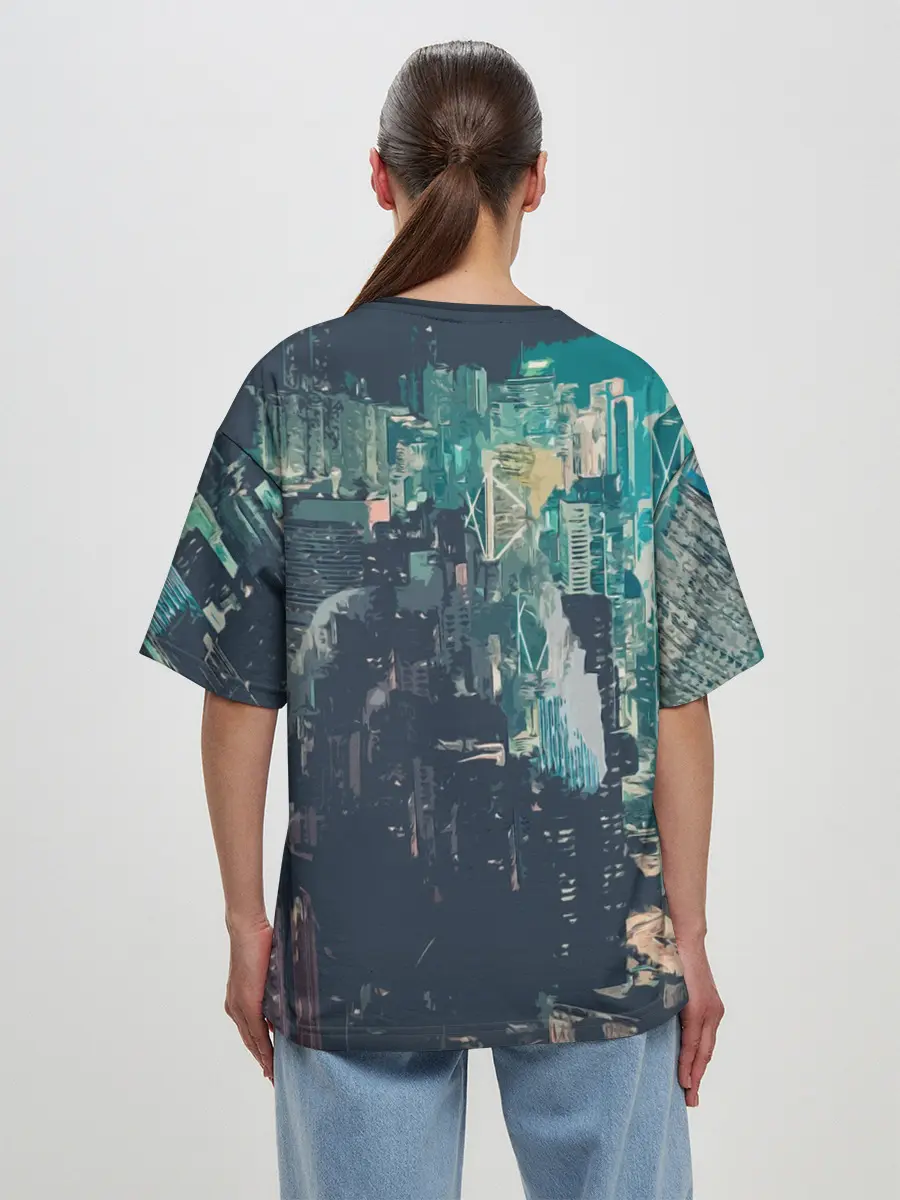 Женская футболка оверсайз / Сайонара бой