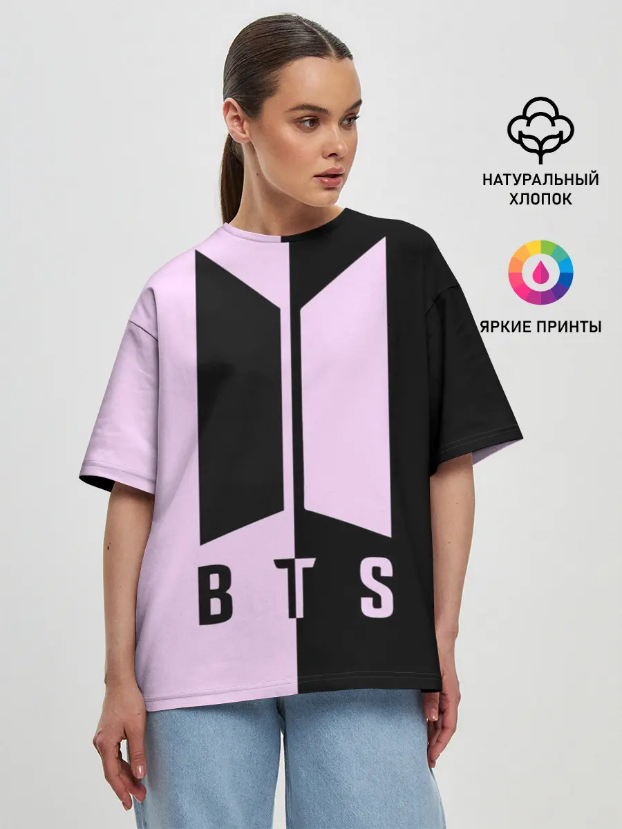 Женская футболка оверсайз / BTS