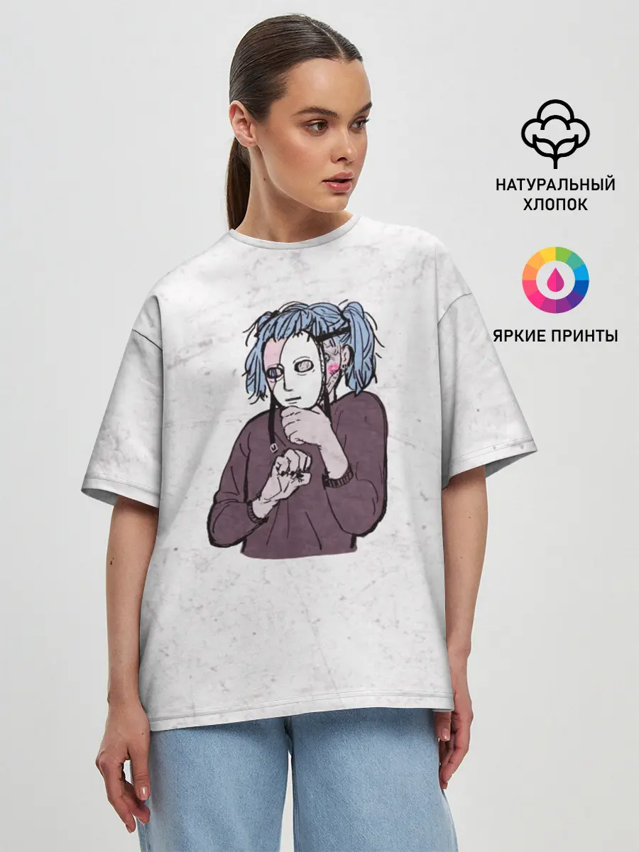 Женская футболка оверсайз / Sally Face