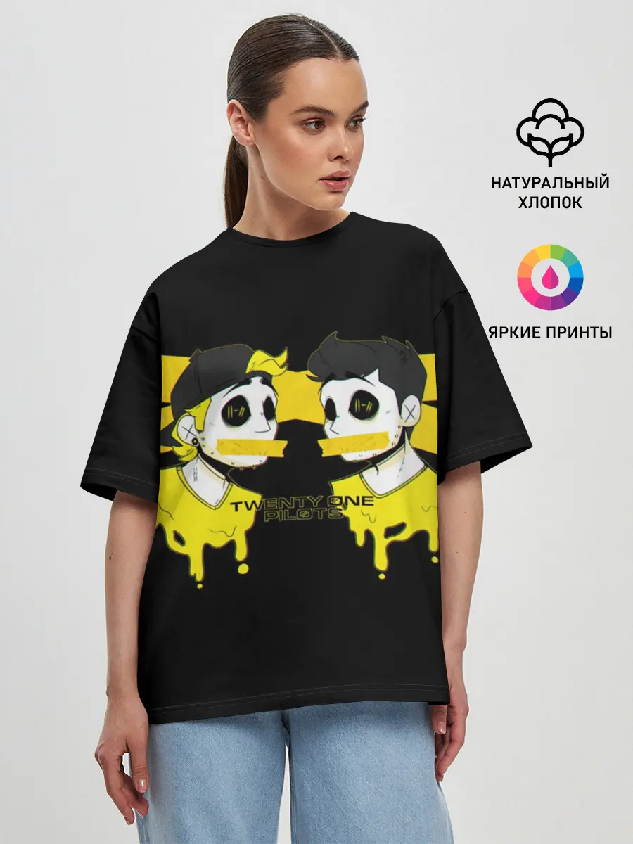 Женская футболка оверсайз / Twenty One Pilots