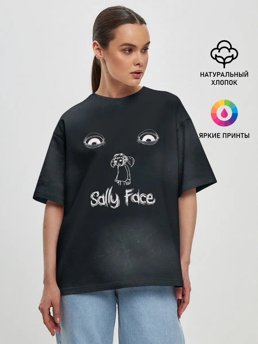 Женская футболка оверсайз / Sally Face
