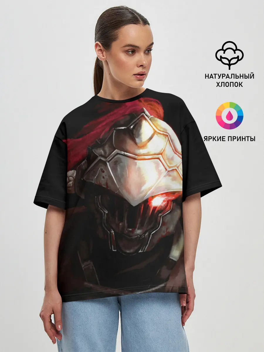 Женская футболка оверсайз / Goblin Slayer Monster