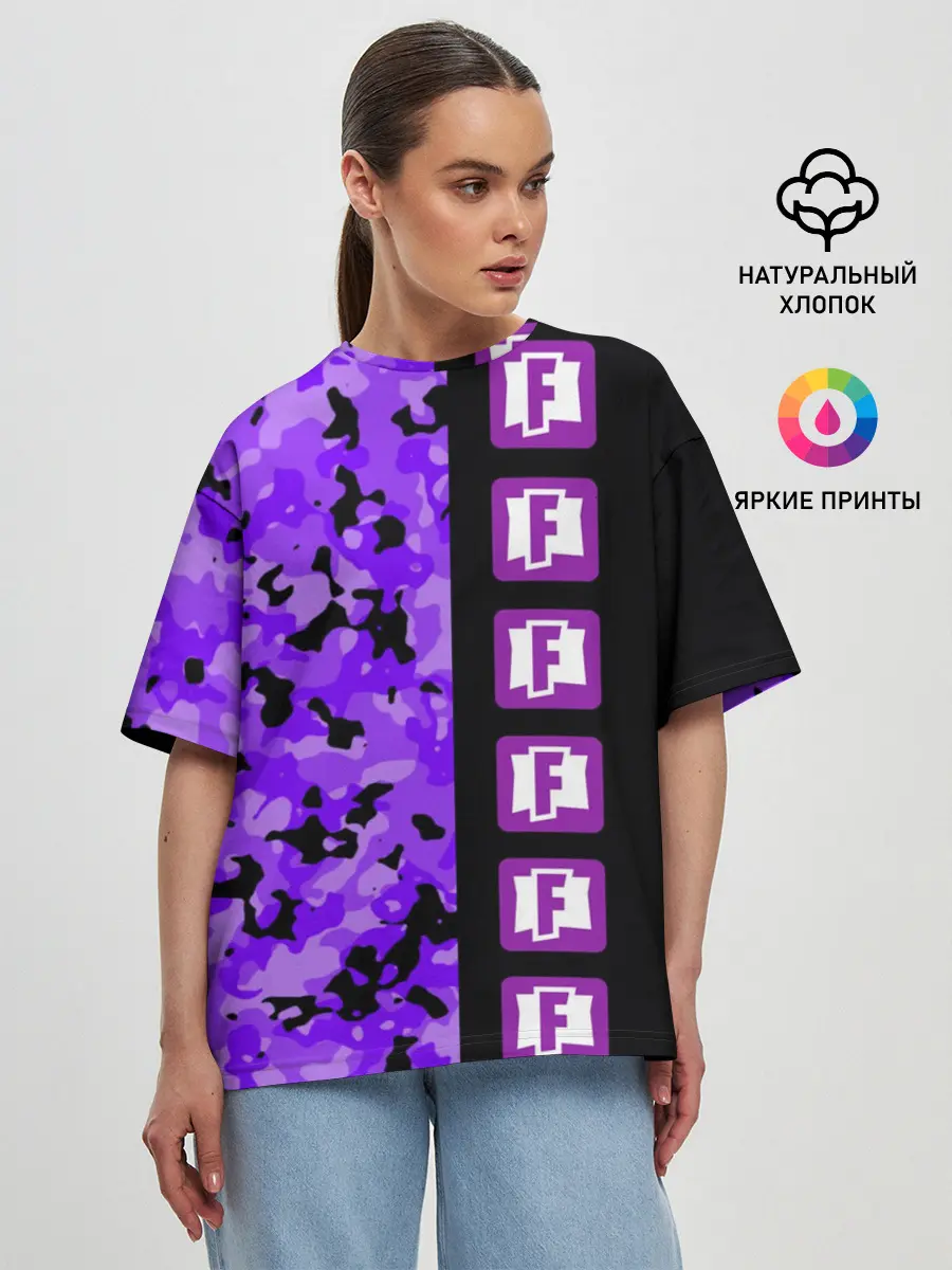 Женская футболка оверсайз / Fortnite