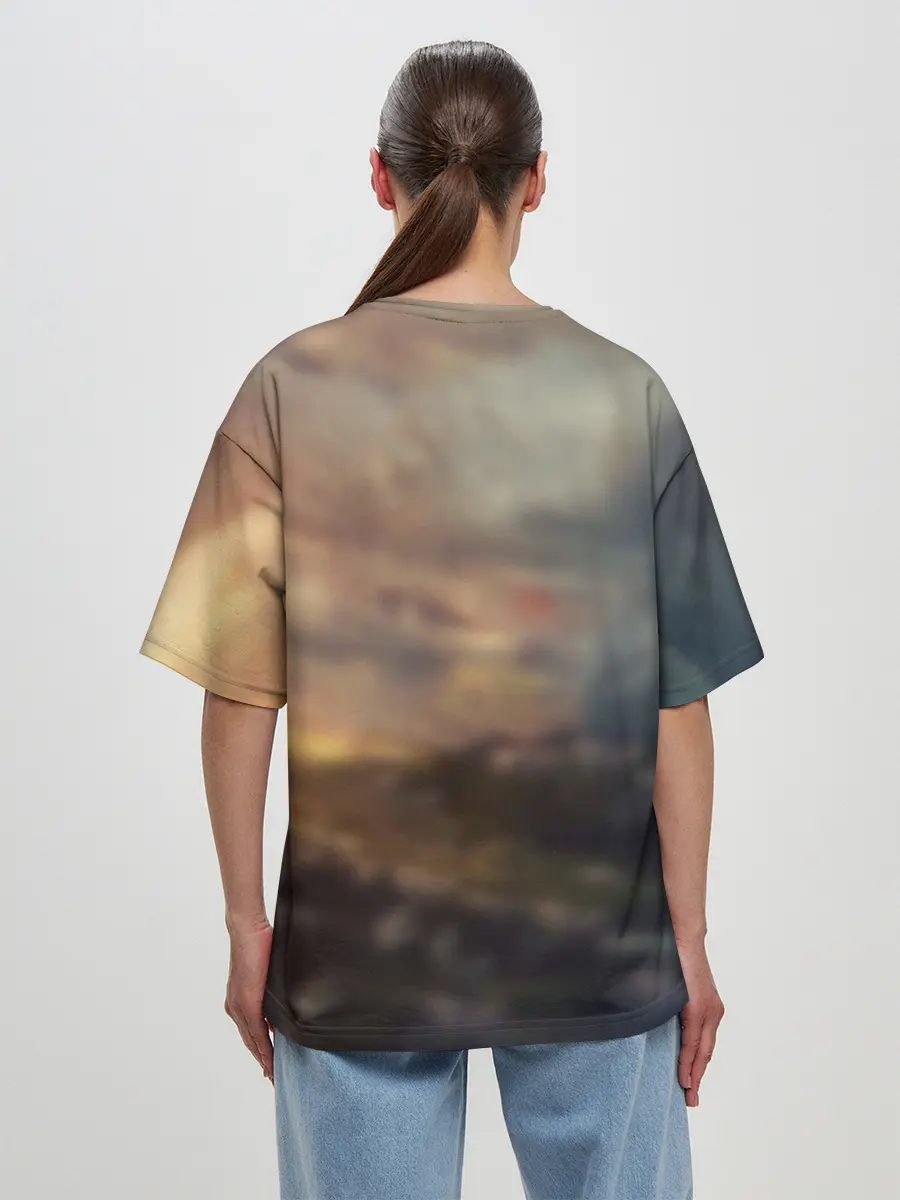 Женская футболка оверсайз / Танки