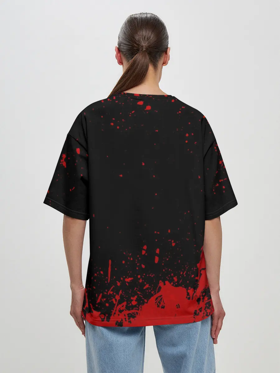 Женская футболка оверсайз / Goblin Slayer stains