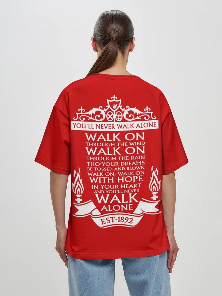 Женская футболка оверсайз / Ливерпуль