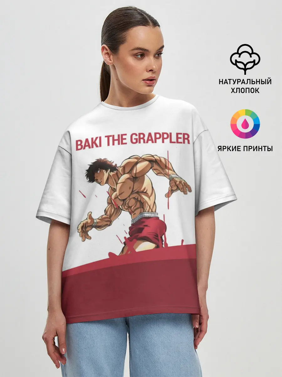 Женская футболка оверсайз / Боец Баки