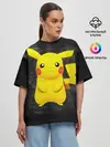 Женская футболка оверсайз / Покемон Пикачу