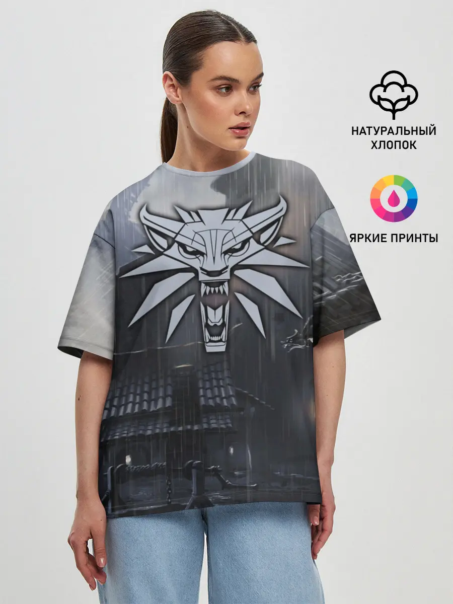 Женская футболка оверсайз / The Witcher 3: Wild Hunt