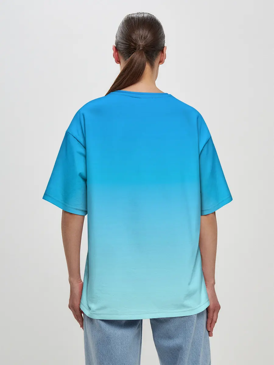 Женская футболка оверсайз / куча мала One Piece