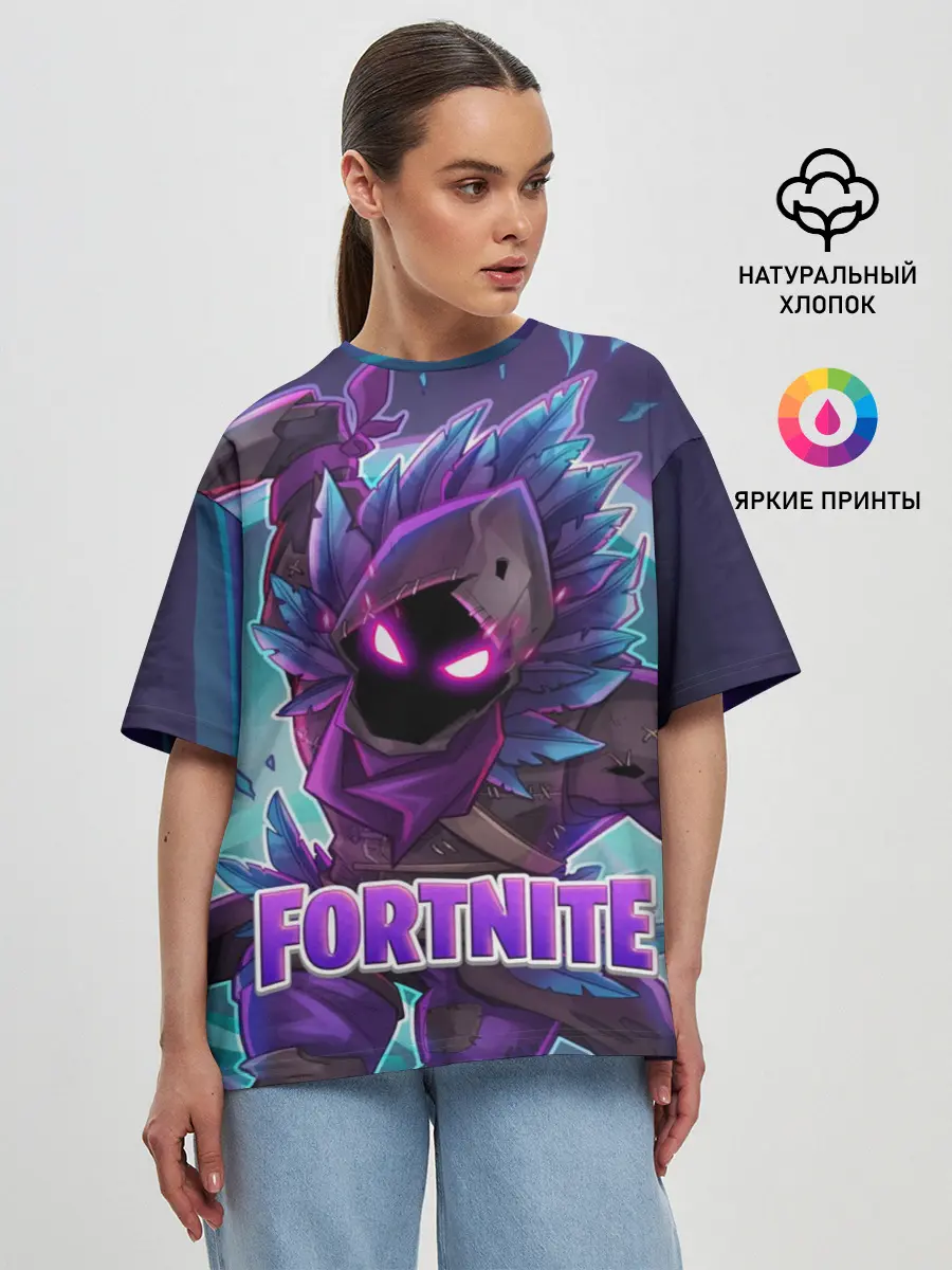 Женская футболка оверсайз / Fortnite