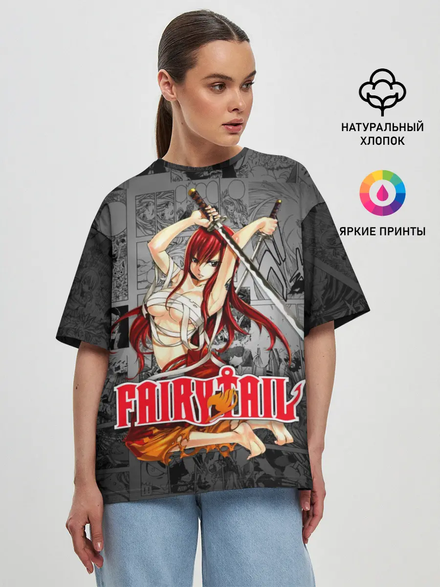 Женская футболка оверсайз / Fairy Tail
