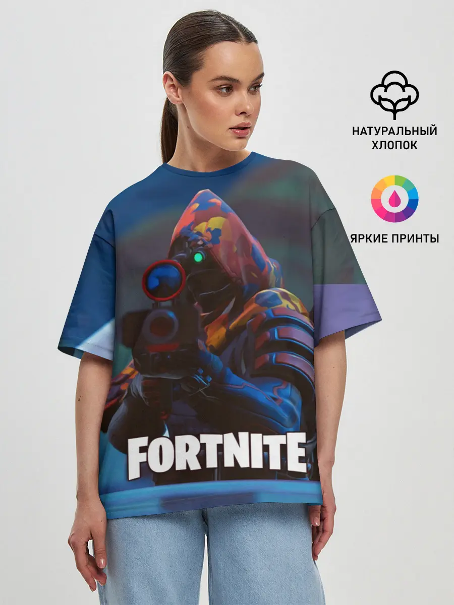 Женская футболка оверсайз / FORTNITE
