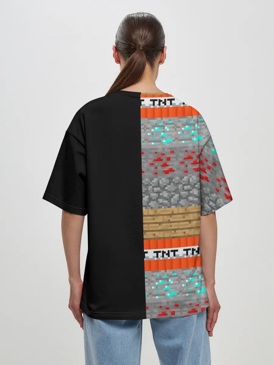 Женская футболка оверсайз / Minecraft