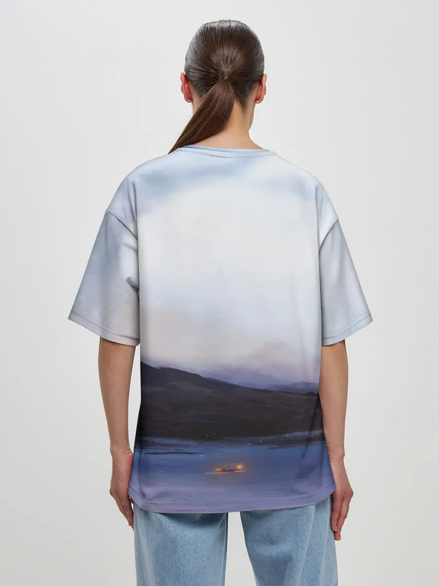 Женская футболка оверсайз / DEATH STRANDING