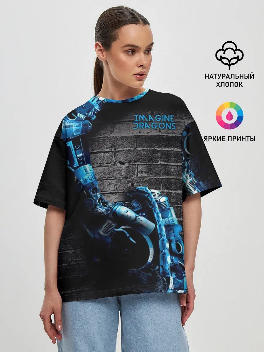 Женская футболка оверсайз / Imagine Dragons