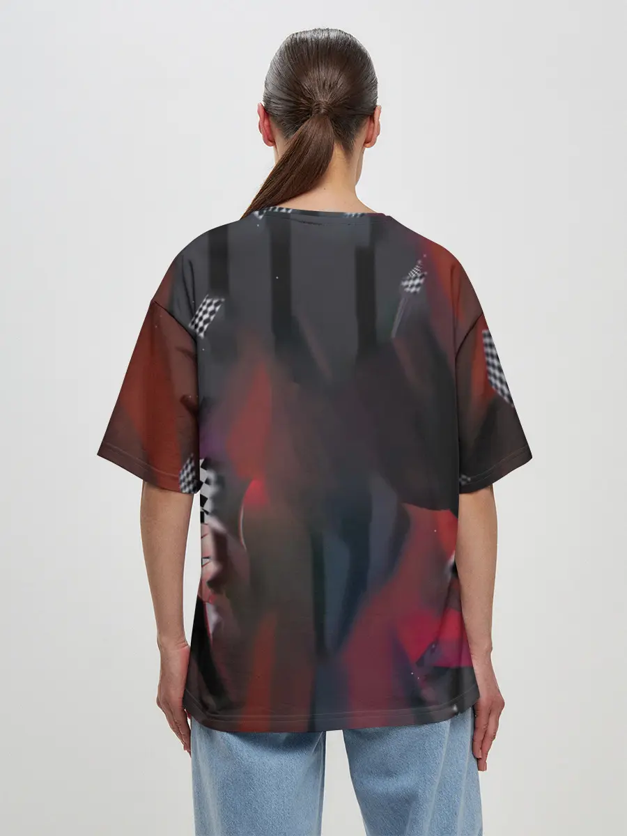 Женская футболка оверсайз / kakegurui yumeko art