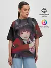 Женская футболка оверсайз / kakegurui yumeko art