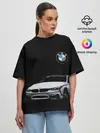 Женская футболка оверсайз / BMW