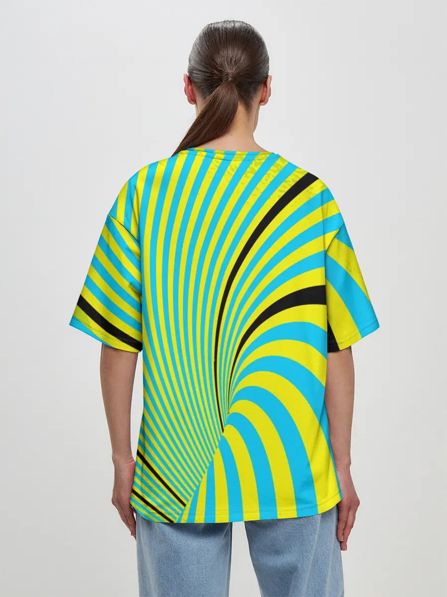 Женская футболка оверсайз / Психоделика