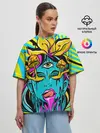 Женская футболка оверсайз / Психоделика