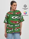 Женская футболка оверсайз / Good / Sad frog
