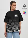 Женская футболка оверсайз / BTS