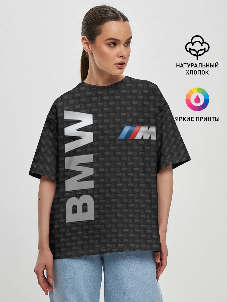 Женская футболка оверсайз / BMW