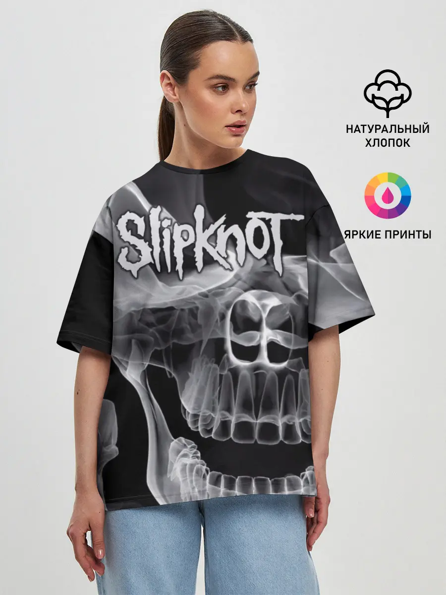 Женская футболка оверсайз / Slipknot