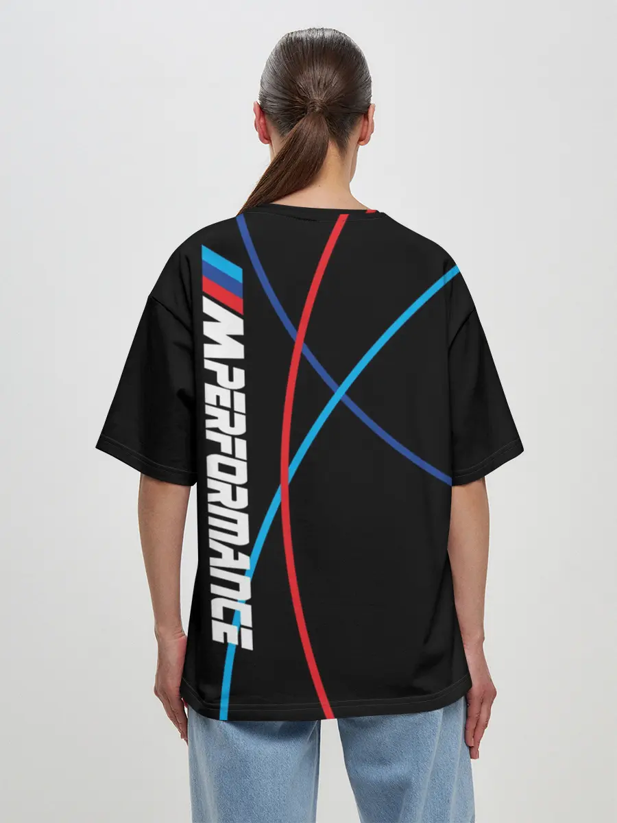 Женская футболка оверсайз / Powered by BMW M