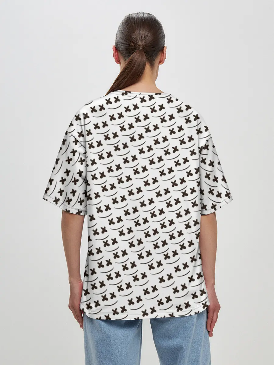 Женская футболка оверсайз / Fortnite Marshmello