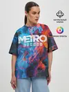Женская футболка оверсайз / Metro Fire
