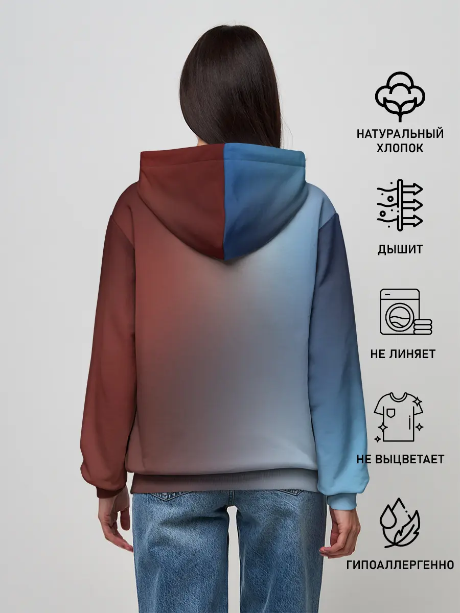 Женское худи / Блич лед и пламень