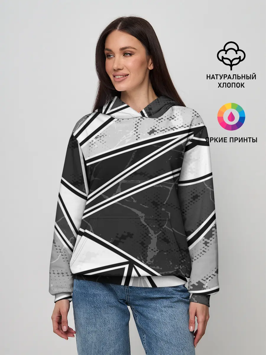 Женское худи / Спортивная геометрия