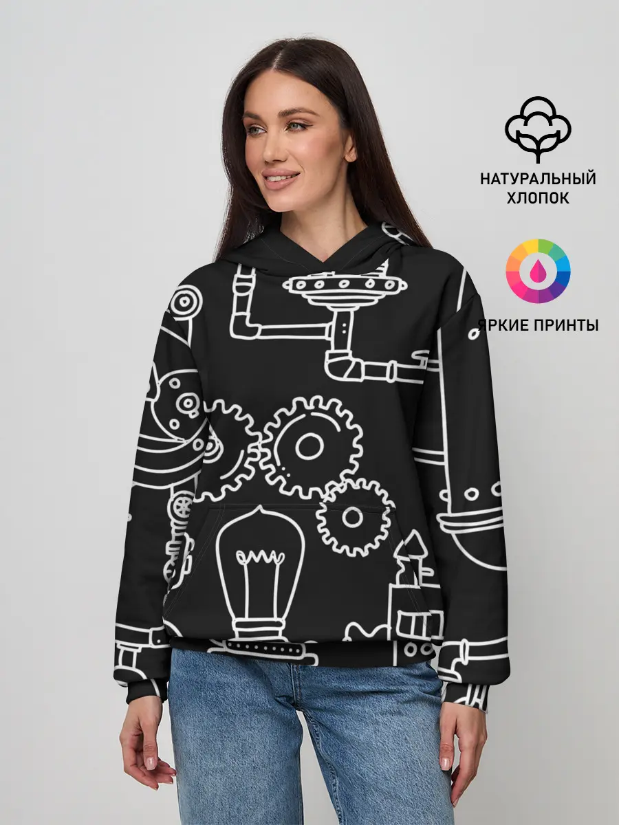 Женское худи / Стиль стимпанк