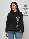 Женское худи / Russia-collection black 2018