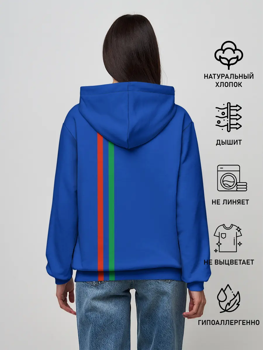 Женское худи / Дагестан, лента с гербом