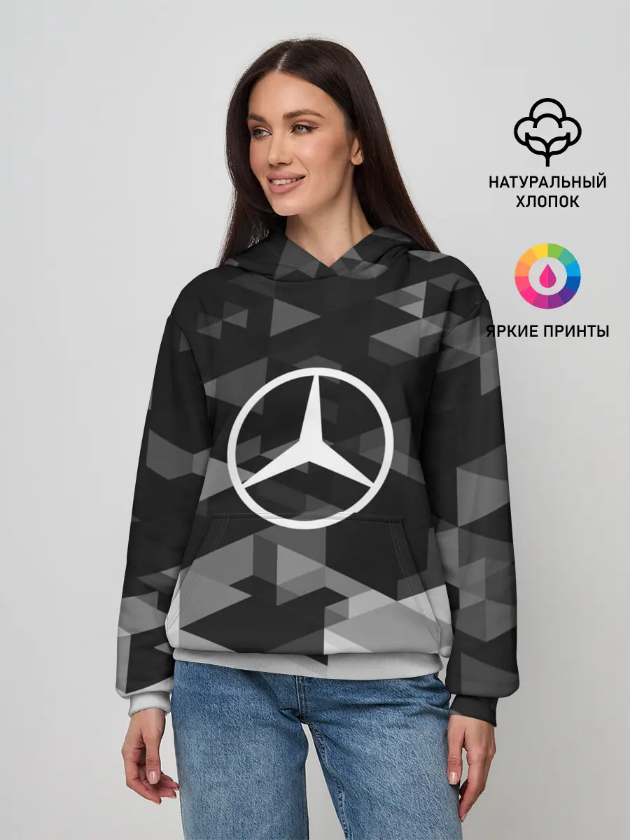 Женское худи / Mercedes sport geometry
