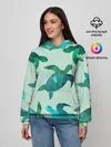 Женское худи / Абстракция Черепахи Полигон
