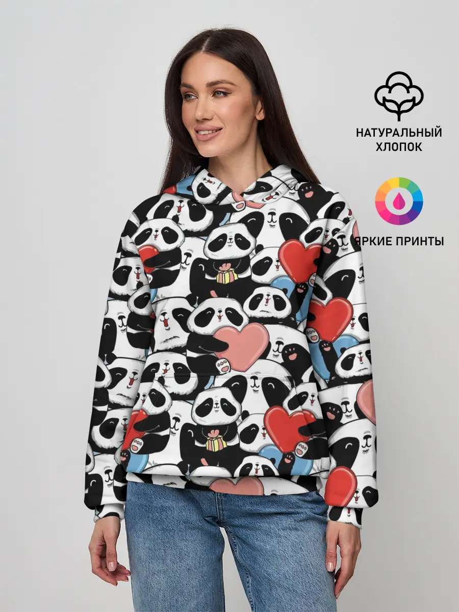 Женское худи / Funny Panda
