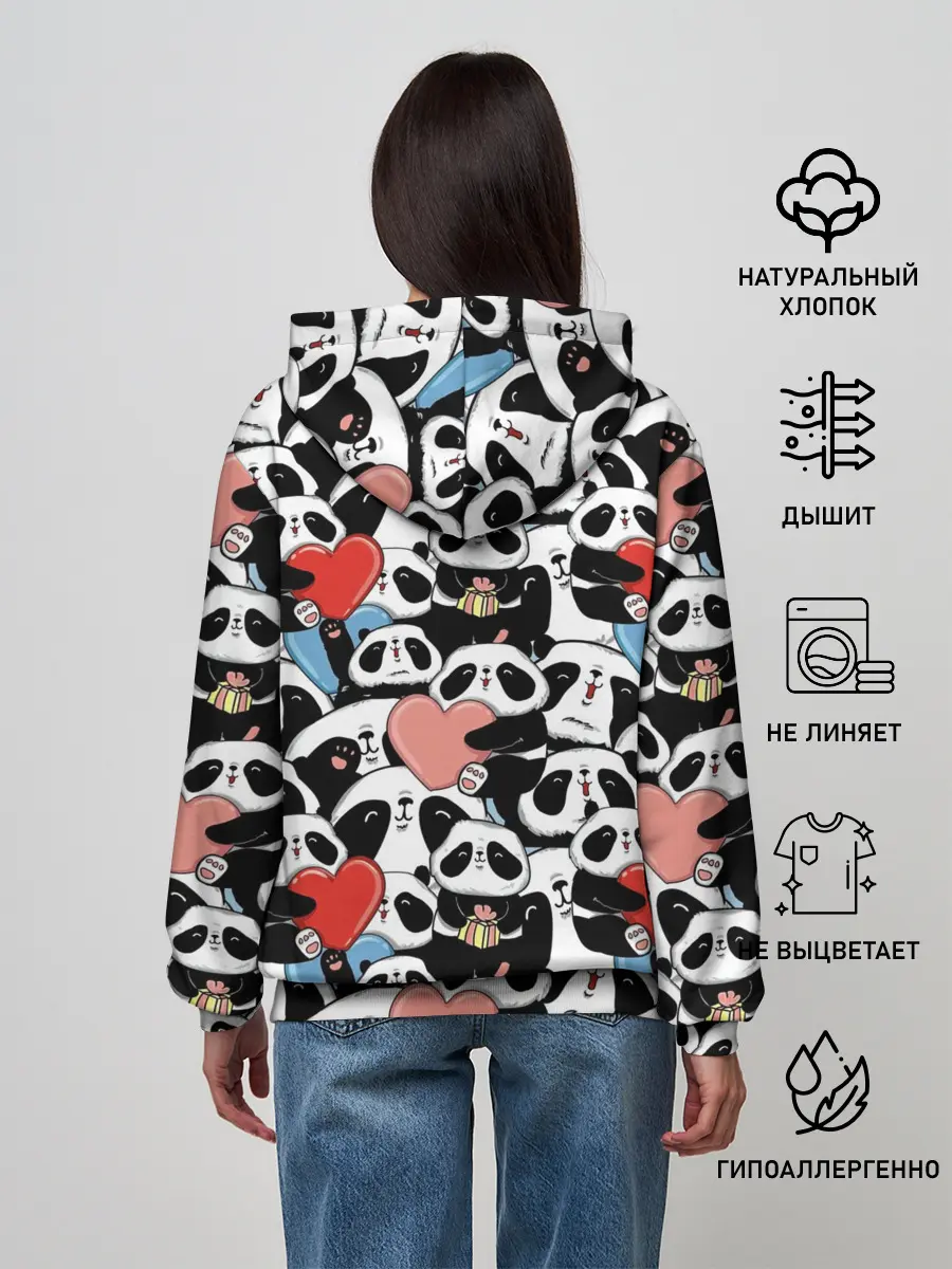 Женское худи / Funny Panda