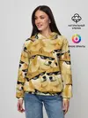 Женское худи / Doge мем в deal with it очках