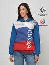 Женское худи / ФЛАГ РОССИИ.