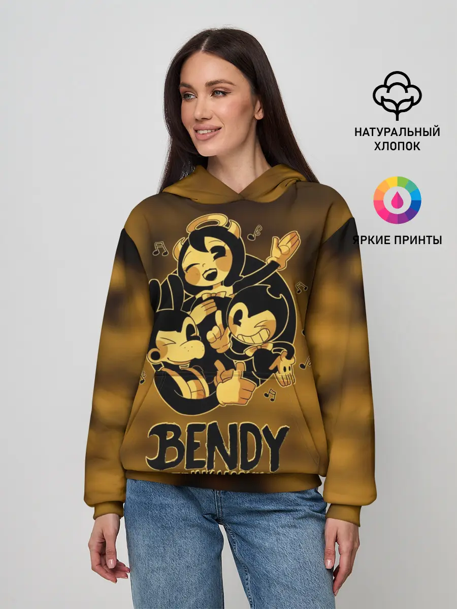 Женское худи / Bendy and the ink machine
