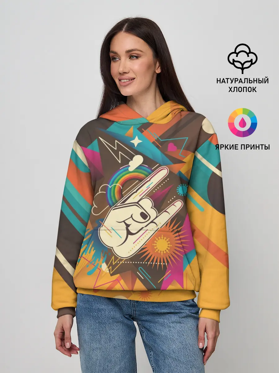 Женское худи / Распальцовка music
